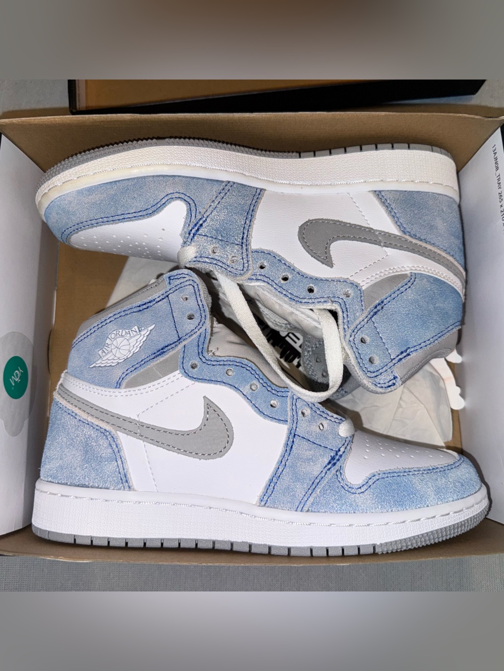 Nike Air Jordan 1 Retro OGs, Hyper Royal/White, Size 4Y/5.5W, never worn shoes!